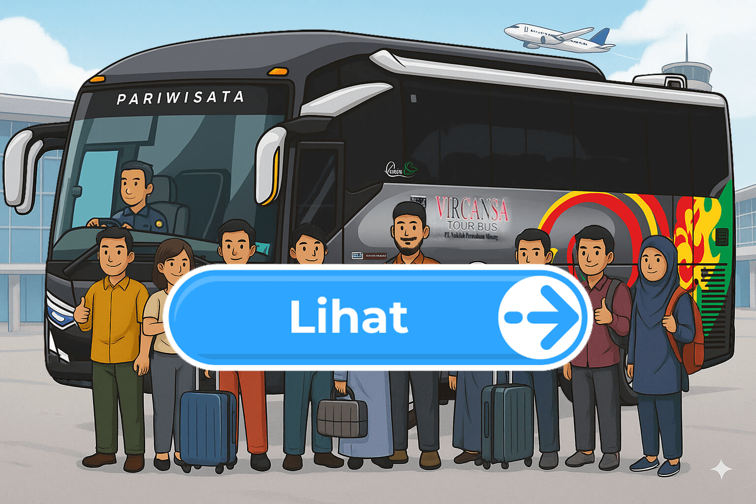 bus pariwisata padang